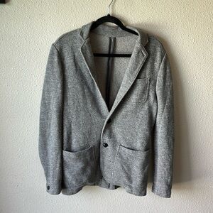 Faherty Inlet Knit Blazer Size Medium Grey XS